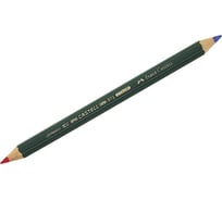 Двухцветный карандаш Faber-Castell castell, синий-красный, утолщенный 117500