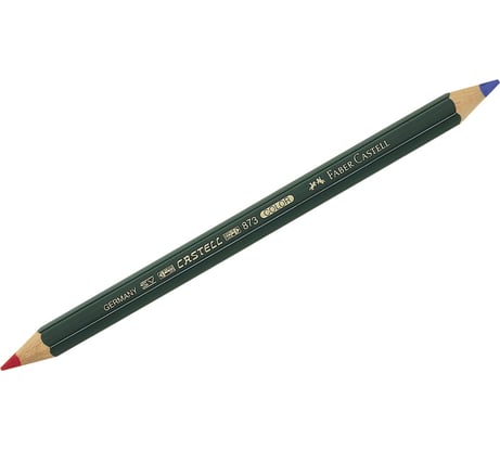 Двухцветный карандаш Faber-Castell castell, синий-красный, утолщенный 117500