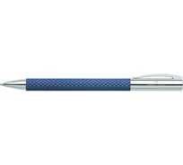 Шариковая ручка Faber-Castell ambition opart deep water черная, 1,0 мм, поворотный, корпус глубокий синий, индивидуальная упаковка 147125