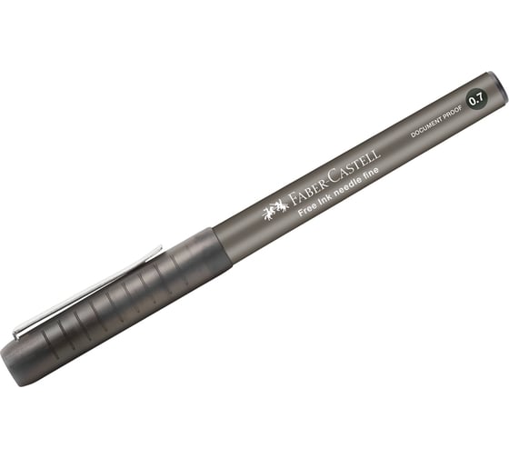 Ручка-роллер Faber-Castell free ink needle черная, 0.7 мм, одноразовая 348299