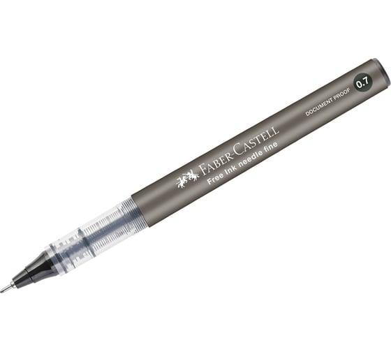 Ручка-роллер Faber-Castell free ink needle черная, 0.7 мм, одноразовая 348299