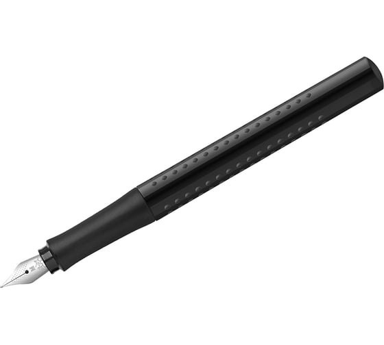 Перьевая ручка Faber-Castell grip 2010 синяя, м 0.75 мм, трехгранный, черный корпус 140816