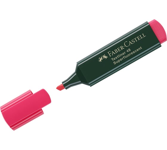 Текстовыделитель Faber-Castell 48 красный, 1-5 мм 154821