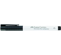 Капиллярная ручка Faber-Castell pitt artist pen calligraphy цвет 101 белый, с 2.5 мм, пишущий узел каллиграфический 167501