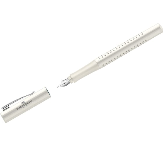 Перьевая ручка Faber-Castell grip 2010 синяя, b 1,0мм, трехгранный, корпус кокосовое молоко 140821