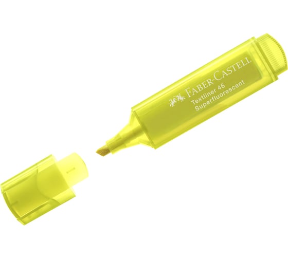 Текстовыделитель Faber-Castell 46 superfluorescent флуоресцентный желтый, 1-5 мм 154607
