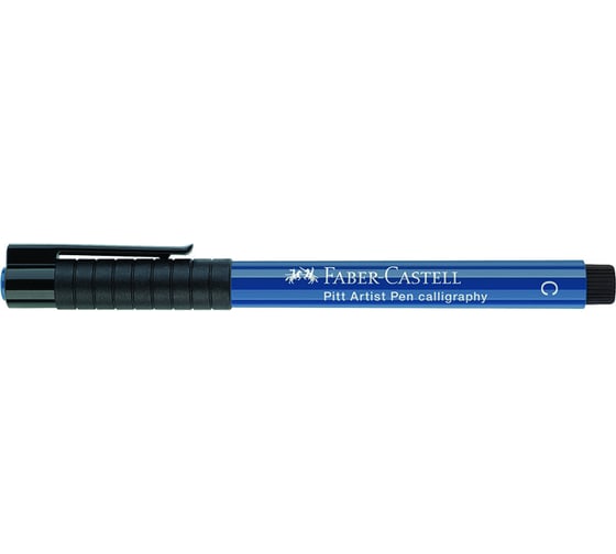 Капиллярная ручка Faber-Castell pitt artist pen calligraphy цвет 247 индантреновый синий, с 2.5 мм, пишущий узел каллиграфический 167547