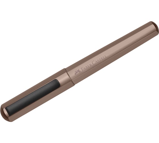 Перьевая ручка Faber-Castell hexo синяя, 0.75 мм, шестигранный, бронзовый корпус, картонная коробка 150580 1