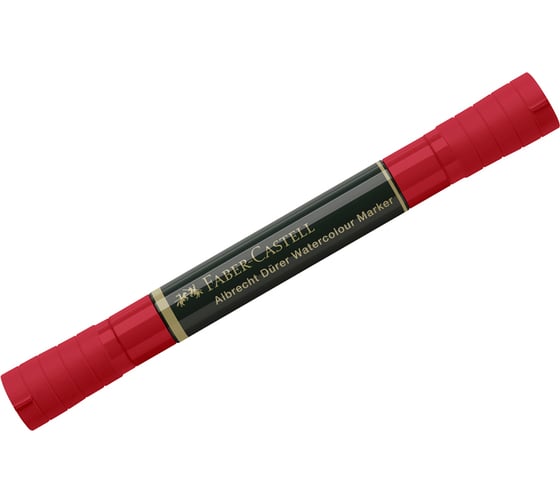 Пигментированный акварельный маркер Faber-Castell albrecht dürer, цвет 121 светло-красная герань, двухсторонний, кистевой/пулевидный 160421 1