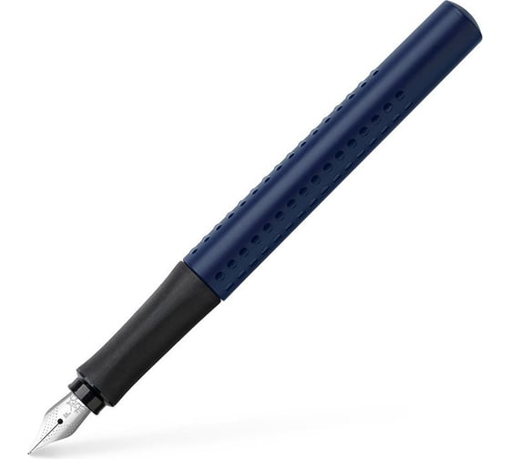 Перьевая ручка Faber-Castell grip 2011 синяя, f 0.6 мм, трехгранный, синий корпус 140806