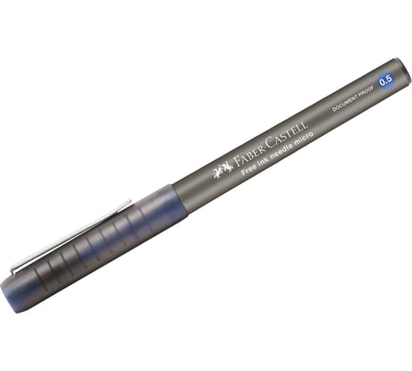 Ручка-роллер Faber-Castell free ink needle синяя, 0.5 мм, одноразовая 348601