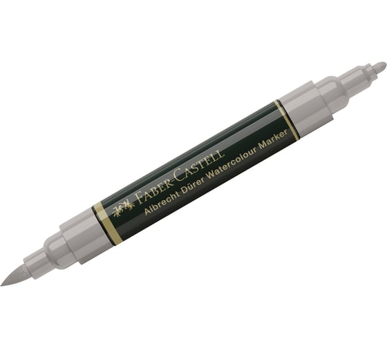 Пигментированный акварельный маркер Faber-Castell albrecht dürer, цвет 272 теплый серый iii, двухсторонний, кистевой/пулевидный 160572