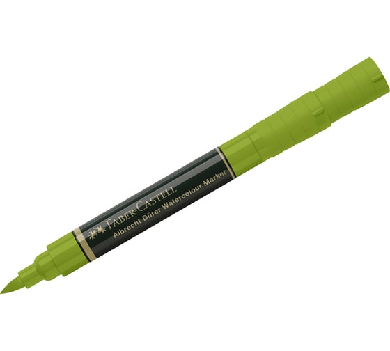 Пигментированный акварельный маркер Faber-Castell albrecht dürer, цвет 170 майская зелень, двухсторонний, кистевой/пулевидный 160470