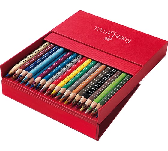 Цветные карандаши Faber-Castell grip 36 цветов, заточенные, студийная коробка 112436