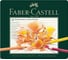 Цветные карандаши Faber-Castell художественные polychromos, 24 цвета, заточенные, металлическая коробка 110024 1