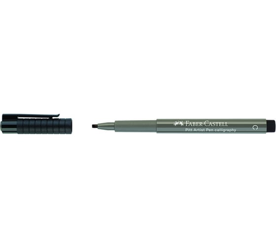 Капиллярная ручка Faber-Castell pitt artist pen calligraphy цвет 273 теплый серый iv, с 2.5 мм, пишущий узел каллиграфический 167573