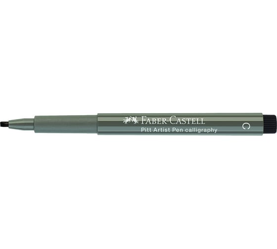 Капиллярная ручка Faber-Castell pitt artist pen calligraphy цвет 273 теплый серый iv, с 2.5 мм, пишущий узел каллиграфический 167573