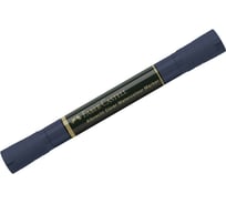 Маркер акварельный пигментированный Faber-Castell Albrecht Dürer, цвет 157 темный индиго, двухсторонний, кистевой/пулевидный, 1 шт. 160457