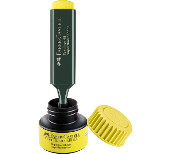 Текстовыделитель Faber-Castell 48 желтый, 1-5 мм 154807