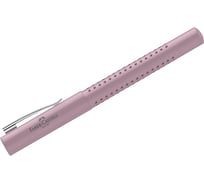 Перьевая ручка Faber-Castell grip 2010 синяя, f 0.6 мм, трехгранный, дымчато-розовый корпус 140826