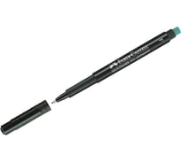 Маркер перманентный Faber-Castell "Multimark permanent" F, черный, пулевидный, 0,6мм, с ластиком, 10 шт. 151399