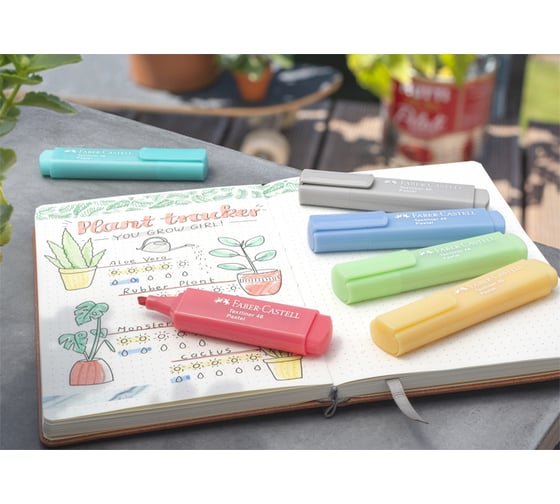 Текстовыделитель Faber-Castell 46 pastel, абрикосовый, 1-5 мм 154655