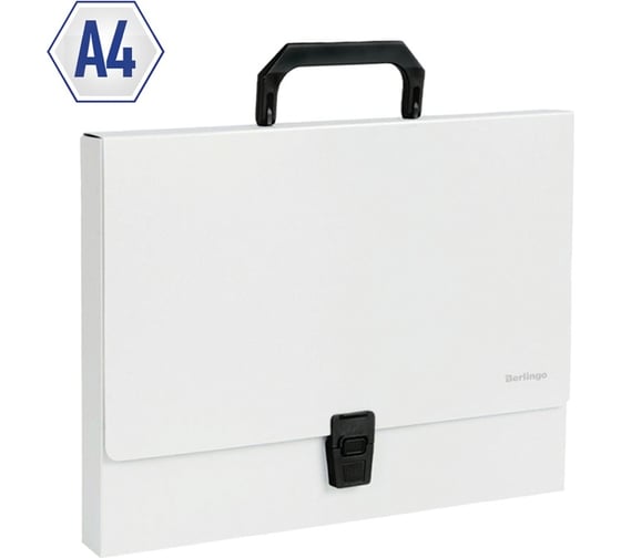 Папка-портфель Berlingo standard 1 отделение, а4, 325x230x35 мм, 1000 мкм, серая MP2309