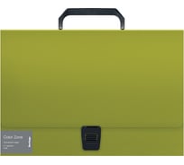 Папка-портфель Berlingo color zone 1 отделение, а4, 330x230x35 мм, 1000 мкм, салатовая PF4_01045