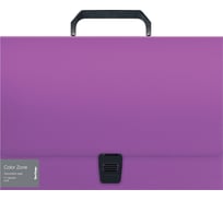 Папка-портфель Berlingo color zone 1 отделение, а4, 330x230x35 мм, 1000 мкм, фиолетовая PF4_01043