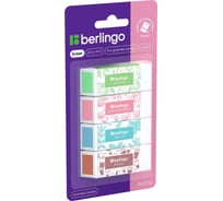 Ластик Berlingo aroma 4 шт, 58x22x20 мм, блистер BLc_00630_4