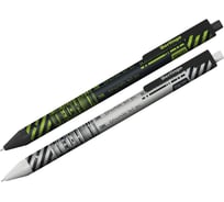 Шариковая автоматическая ручка Berlingo tech it синяя, 0,7 мм, рисунок на корпусе, ассорти CBm_70S07