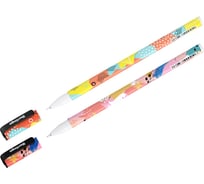 Набор ручек шариковых Berlingo 36 шт. в упаковке, memphis синяя, 0,7мм, грип, рисунок на корпусе, ассорти CBp_07S04