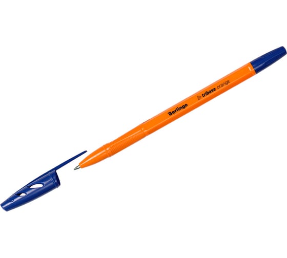 Шариковая ручка Berlingo tribase orange синяя, 0,7 мм CBp_70910