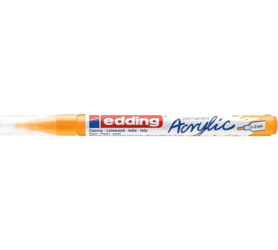 Маркер EDDING акриловый 5300 солнечный желтый, 1-2 мм 1327800
