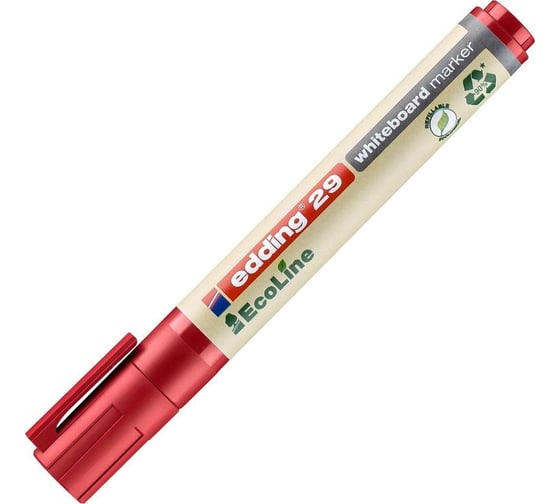 Маркер для белых досок EDDING 29/2 ecoline красный, 1-5 мм 1183260