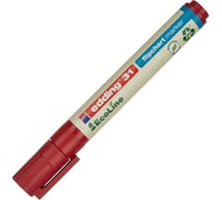 Маркер для бумаги для флипчартов EDDING 31/2 ecoline красный, 1.5-3 мм 1183272