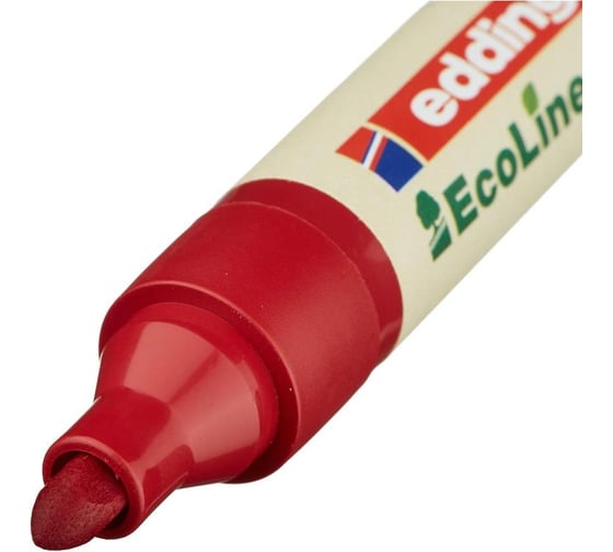Маркер для бумаги для флипчартов EDDING 31/2 ecoline красный, 1.5-3 мм 1183272
