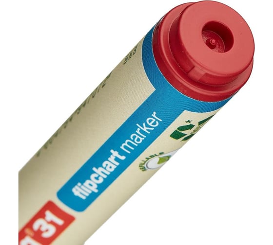 Маркер для бумаги для флипчартов EDDING 31/2 ecoline красный, 1.5-3 мм 1183272