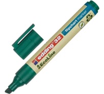 Маркер для бумаги для флипчартов EDDING 32/4 ecoline зеленый, 1-5 мм скошенный наконечник 1183276