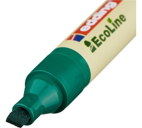 Маркер для бумаги для флипчартов EDDING 32/4 ecoline зеленый, 1-5 мм скошенный наконечник 1183276