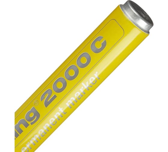 Перманентный маркер EDDING 2000c/5 желтый, 1,5-3 мм металлический корпус 1183241