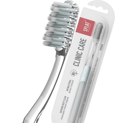 Зубная щетка SPLAT Prof CLINIC CARE Medium белый 111.14225.0114