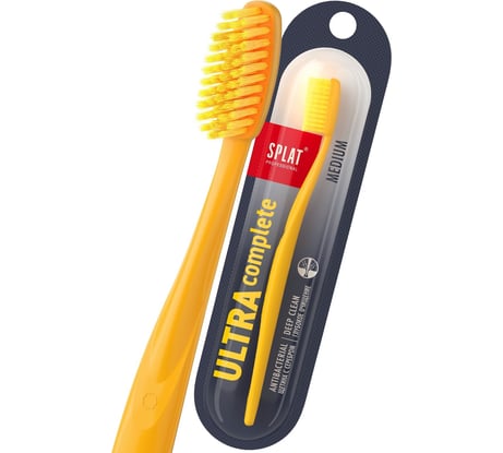 Зубная щетка SPLAT Prof ULTRA COMPLETE Medium желтый 111.14169.0115