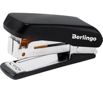 Мини-степлер Berlingo №24/6, 26/6 comfort до 20 л, пластиковый корпус, черный DSn_20161