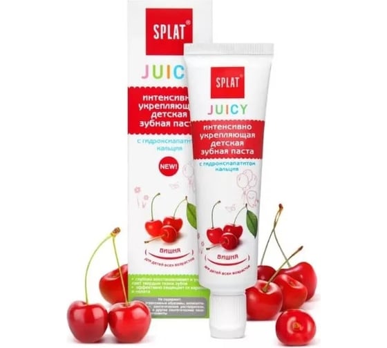 Детская зубная паста SPLAT JUICY CHERRY вишня 35 мл 112.10025.0101