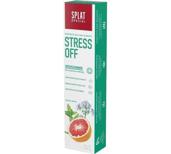 Зубная паста SPLAT Special STRESS OFF антистресс 75 мл 112.16140.0101
