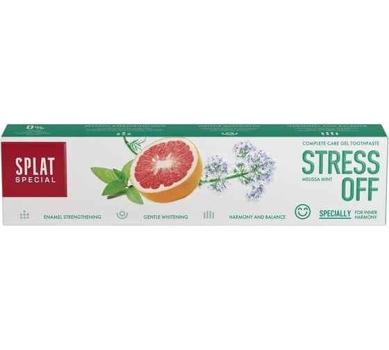 Зубная паста SPLAT Special STRESS OFF антистресс 75 мл 112.16140.0101