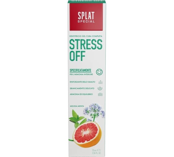 Зубная паста SPLAT Special STRESS OFF антистресс 75 мл 112.16140.0101