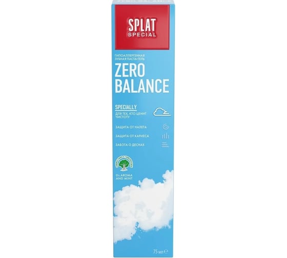 Зубная паста SPLAT Special ZERO BALANCE зеро баланс 75 мл 112.16038.0101