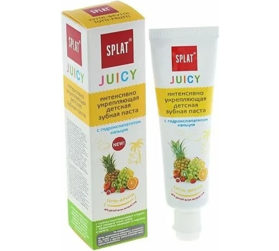 Детская зубная паста SPLAT JUICY TUTTI-FRUTTI тутти-фрутти 35 мл 112.10029.0101